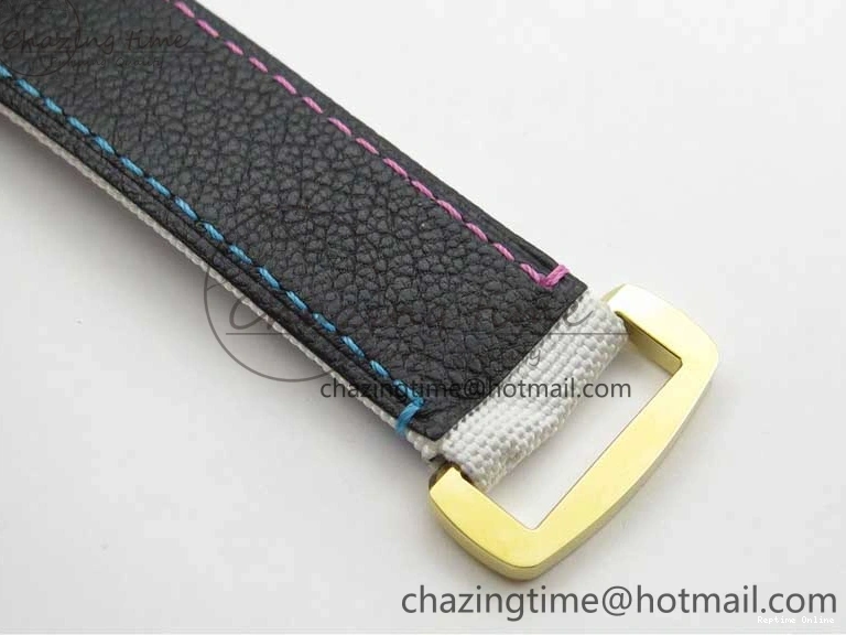 0413 ComfortFit Daytona DIW Carbon OMF Best Edition Blue Pink White Dial on White Nylon Strap A 2833